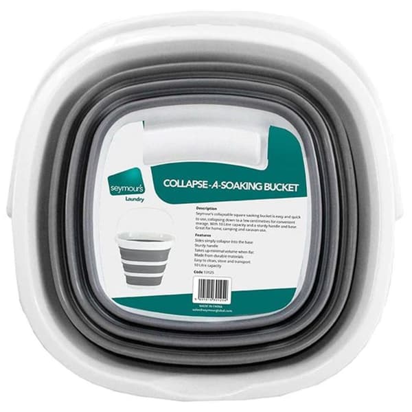 Seymours 10L sammenklappelige firkantede spand