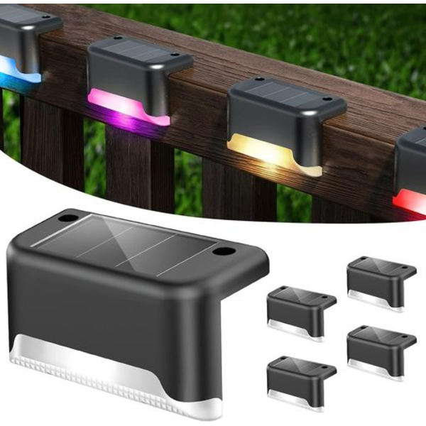 4-pack Soltrappbelysning Solbelysning för Däck Utomhus LED Soltrappbelysning IP65