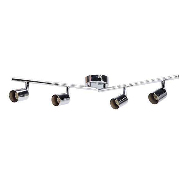 Lampeholder 4 hoder justerbar fleksibel roterende GU10 lys KLB