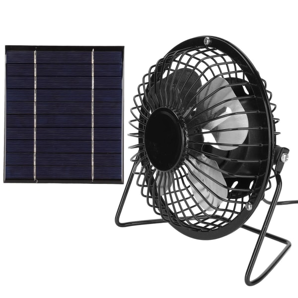 Solar Panel Fan 2,5W 5V Solar Power USB Output Bærbar KLB