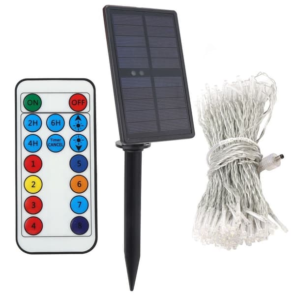 30m 200st LED-lampor solcellslingor justerbar trädgård KLB