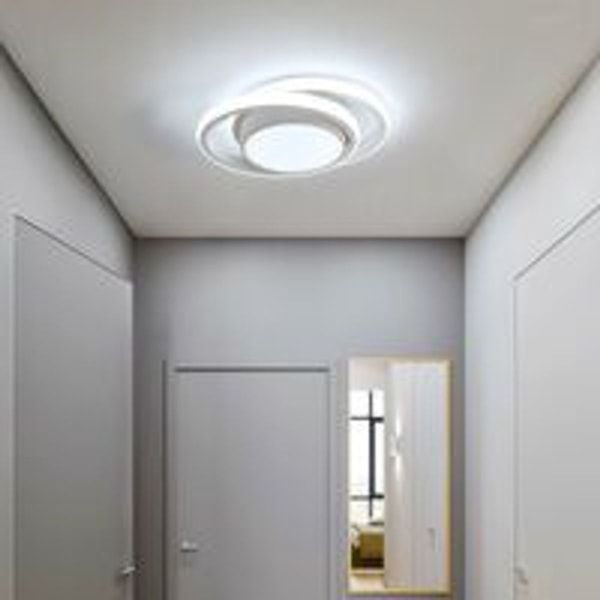 LED-taklampa, rund taklampa 32W 2500lm, modern taklampa för hall