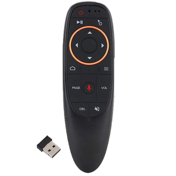 Air mouse fjärrkontroll, 2.4G trådlös röst airmouse fjärrkontroll tangentbord med
