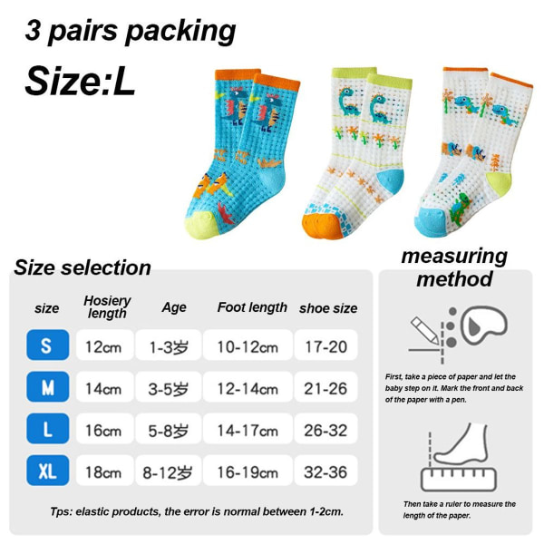 Par Roliga Sockor för Pojkar Flickor Söt Mönstrade Sockor L KLB