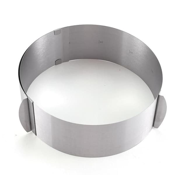 Justerbar kakerings - rustfrie stålklemmer for fiksering - mer robust
