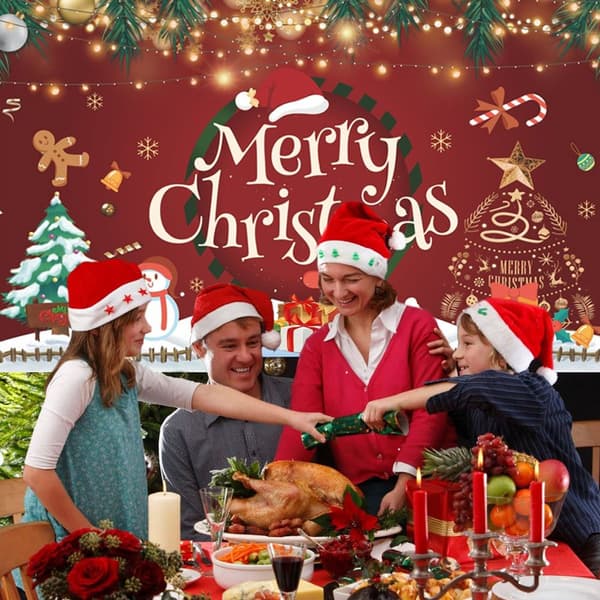 Julbakgrundsbanners, 100D polyestertygsscen KLB