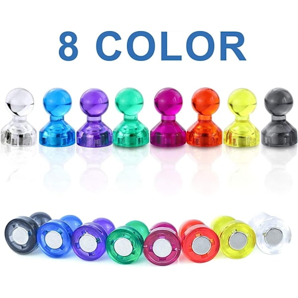Värikkäät Neodyymimagneetit, 40 Mini Magneettiset Naulavahvat Magneetit Push-naulat