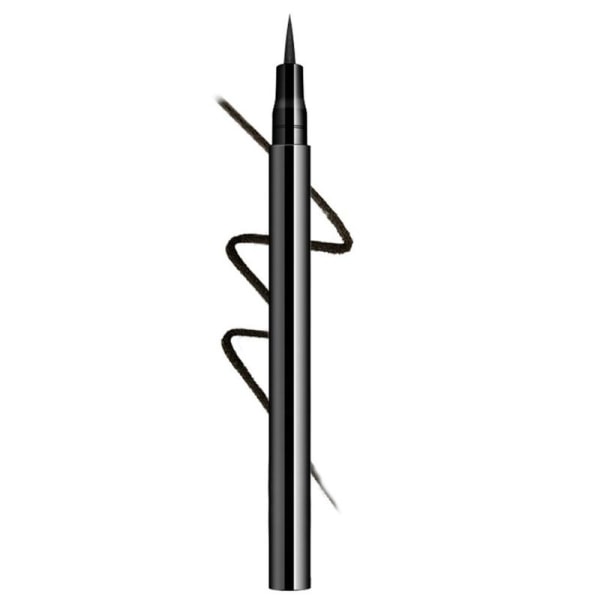 Fläcksäker och vattentät svart flytande eyelinerpenna med svart