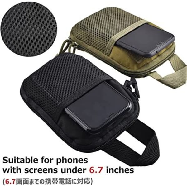 Taktisk EDC-ficka Molle Utility Pouches Gadget Organizer Telefonhållare Midjeväska IFAK-väska Smartphone-ficka Verktygsfodral
