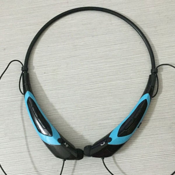 Bluetooth-hodetelefoner, trådløs Bluetooth 4.0 krage blå