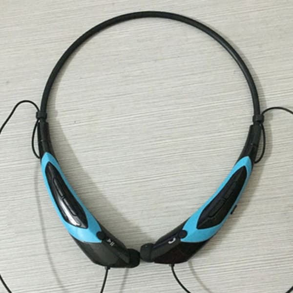 Bluetooth-hörlurar, trådlösa Bluetooth 4.0 krage blå