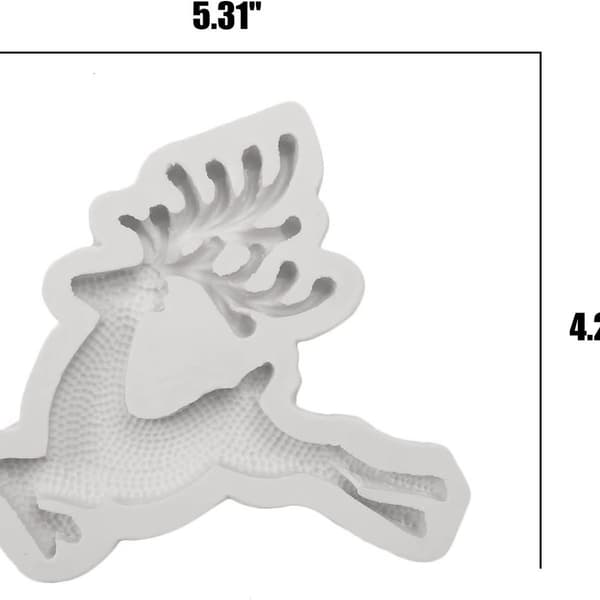 3D reinsdyr silikonform elgform