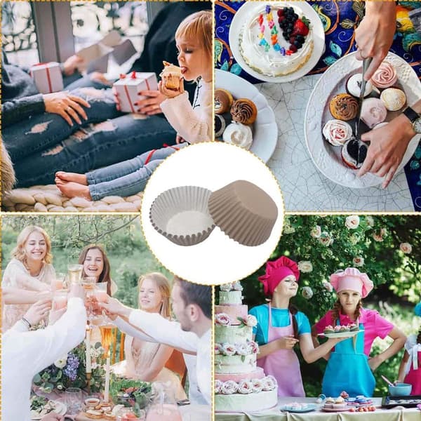 Cupcake-forme - Standardstørrelse cupcake-forme til brug med brun KLB