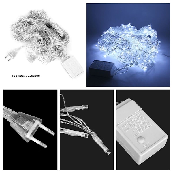 3x3 meter vattentät 336LED vattenfall ljusslinga för utomhusbruk KLB
