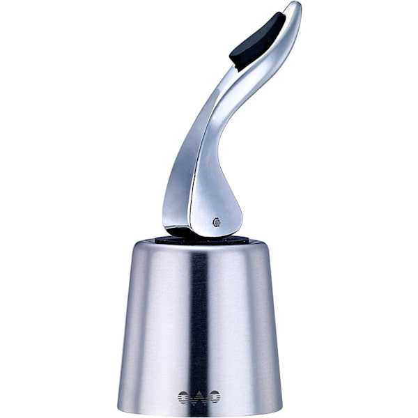 Vinstop til åbnede vinflasker, rustfrit stål vinstop prop (Silber-1)