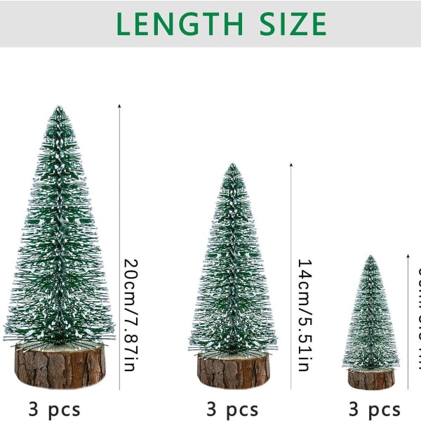 Mini grønt juletræ, kunstigt juletræ, mini juletræ, KLB