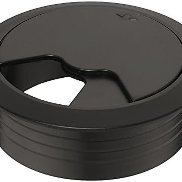 Skrivbordskabelgenomföring Ø 70mm - set med 1 skrivbordskabelguide