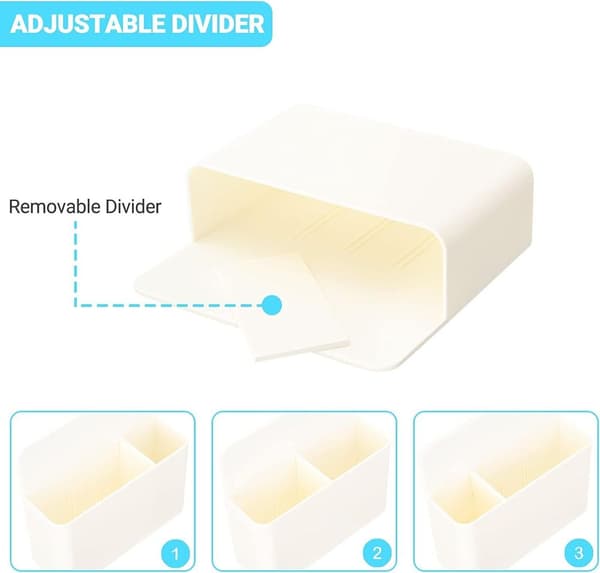 Magnetisk markørholder til whiteboard / køleskab / 1 stk. hvid