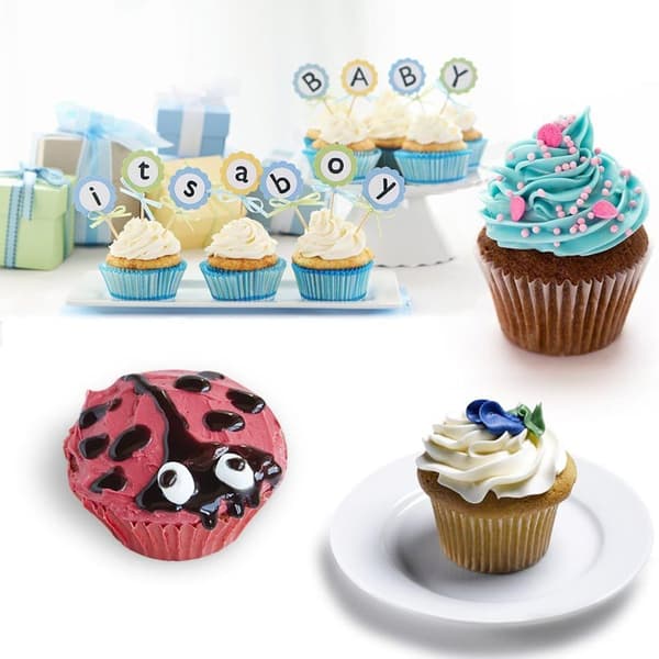 12-koppars silikonmuffinsform, non-stick, BPA-fri cupcakeform 1