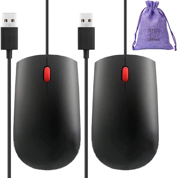 2-pakks USB-datamaskinmus egnet for HP, ASUS, Lenovo bærbare datamaskiner