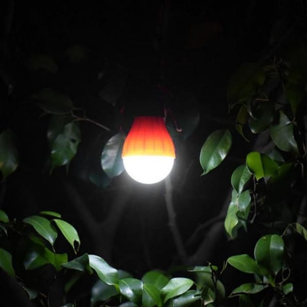 LED Mini Bærbar Lanterne Teltlys LED Pærelys Nød Camping Vanntett