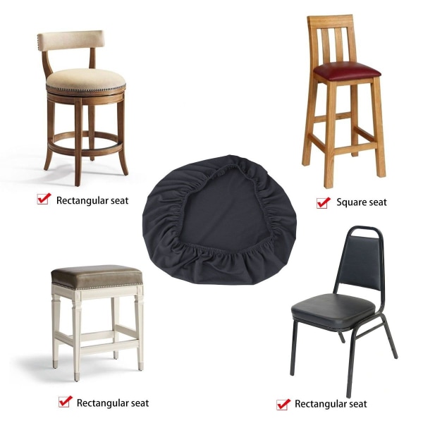 Pakke med 4 myke fløyel, avtagbare, vaskbare, støvtette