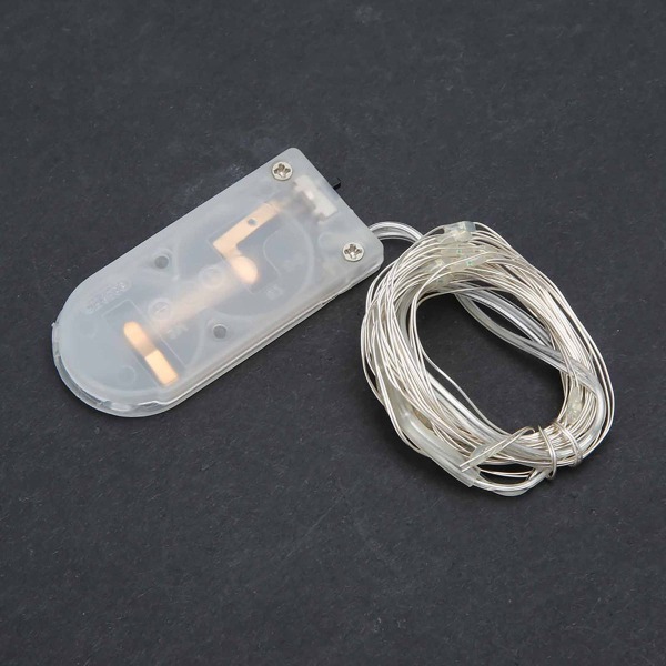 2m LED kobbertråd, smukke vandtætte DIY-fe-lys til hjemmet KLB