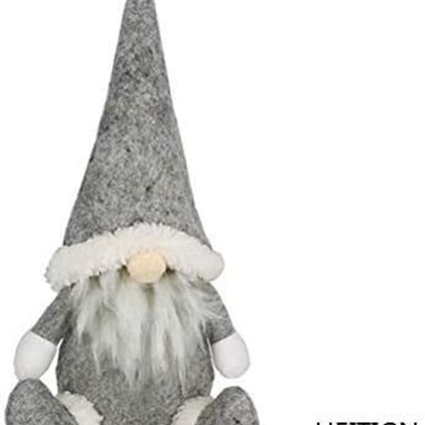 Faceless handgjord juldocka, tomteplyschdocka KLB
