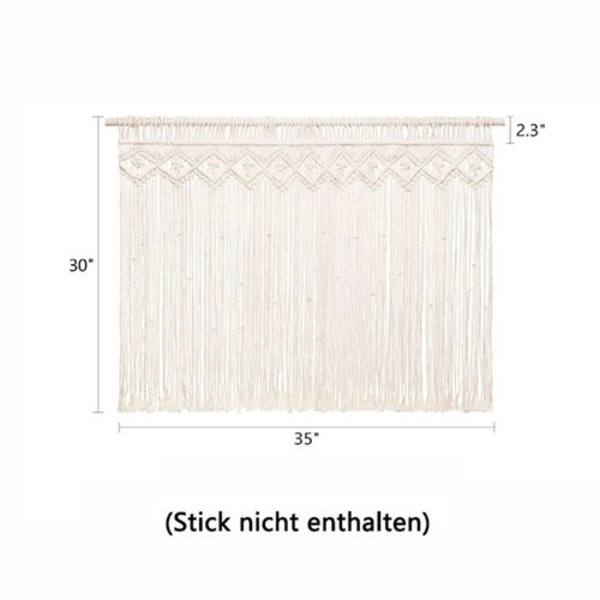 Gardinkappa Väggbonad Boho Dekoration Vävd Gobeläng Väggdekoration Utomhus