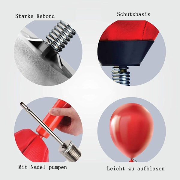 Stressaflastningslegetøj, skrivebordspunchingbold. Leveres med bordklemme og