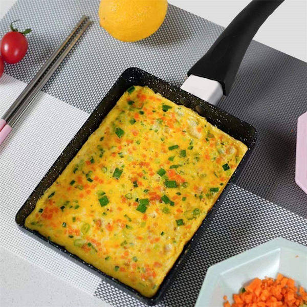Fyrkantig minipanna med non-stick aluminiumlegeringbeläggning