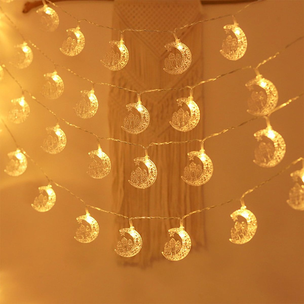 5PCS LED-slingljus Varmvit Gardin Fe-ljus för KLB