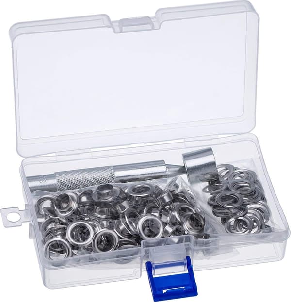 Øjeletsæt til presenning 12 mm øjelets Metal øjeletsæt med øjeletsværktøjer, til