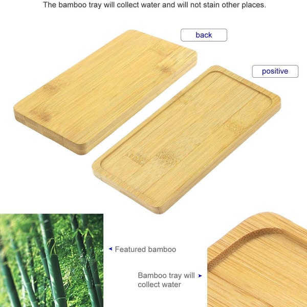 Bambus berg-og-dal-bane rektangulær, bambus brett plate bambus bord anlegg