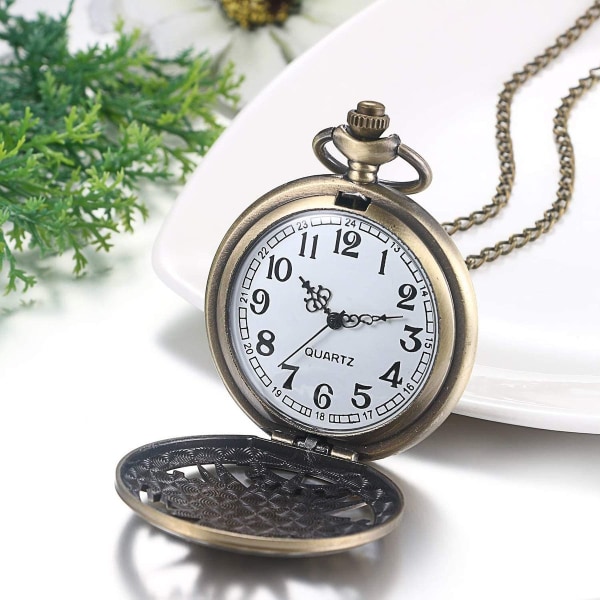 Vintage taskukello r mix numeroilla steampunk-luurankokello