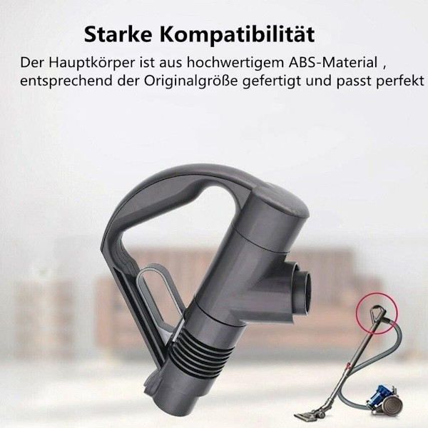 Reservehåndtak for Dyson støvsuger DC19 DC23 DC26 DC29 - Grå/Titan - Reservehåndtak KLB