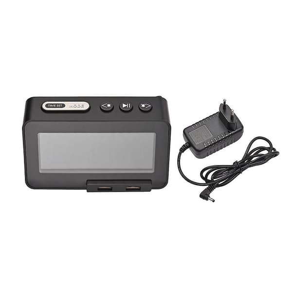 Multifunktionell elektronisk väckarklocka, radio, Bluetooth-högtalare, USB-laddare
