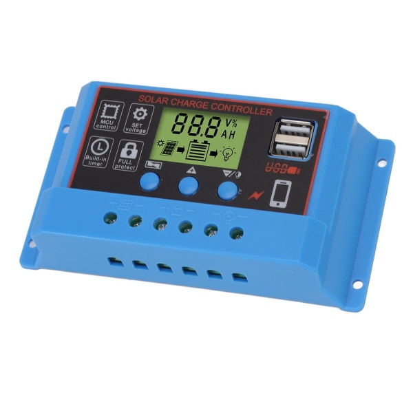 12V 24V solcelleladeregulator LCD-display solpanel KLB
