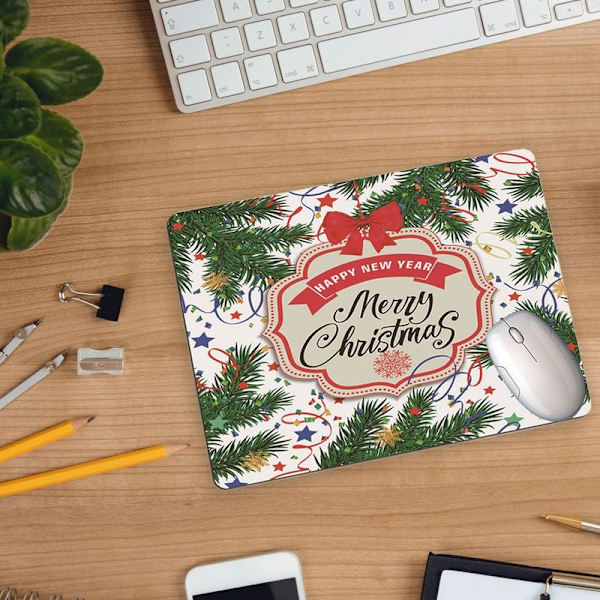 Julmusmatta Student Desk Pad Tangentbordsplatta Laptop Pad Stil 4
