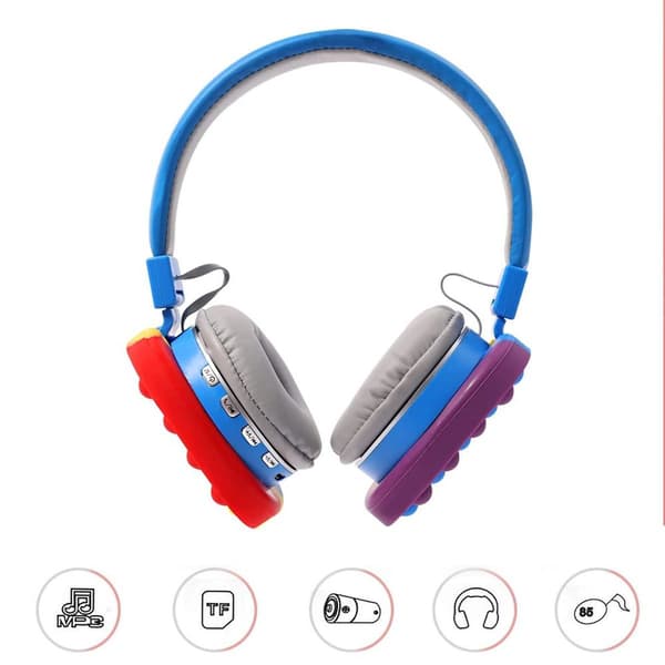 Bluetooth-kuulokkeet, langattomat stereokuulokkeet sinisellä
