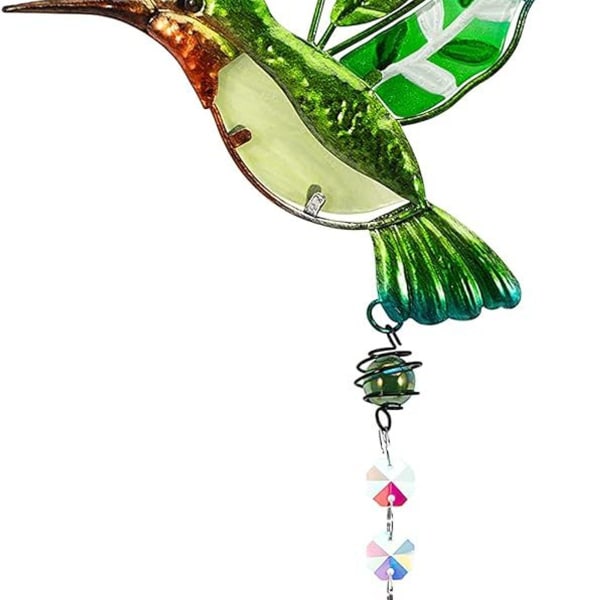 Sun Catcher Grønn Hummingbird Anheng Hengende Lysekrone Prisme KLB