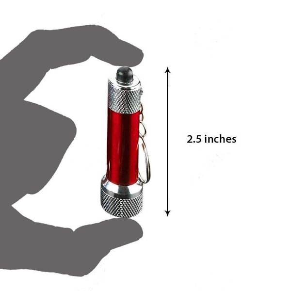 Mini LED-taskulamppuavainperä - 2,5 tuuman mini muovinen taskulamppu KLB
