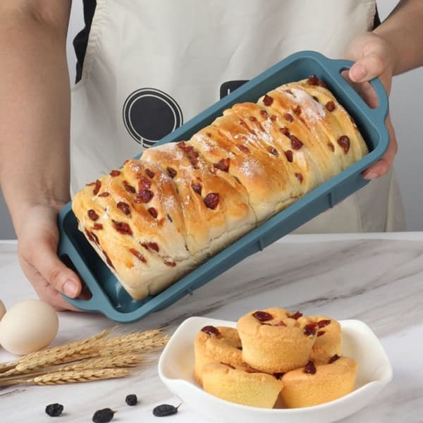 Silikonkakeform Rektangulær Toastkakeform Baking Dessertform