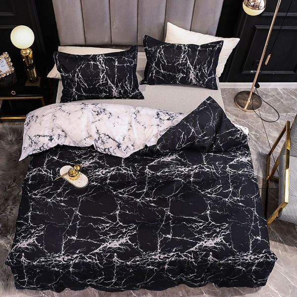 Bedding set polyester duvet cover pillowcase with zipper KLB