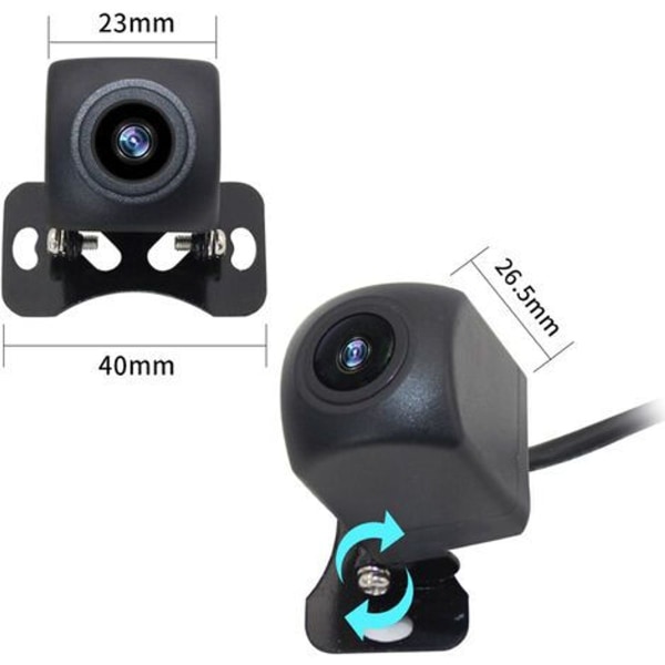 Ryggekamera HD ryggekamera for biler, kjøretøy, ryggekamera med nattsyn -