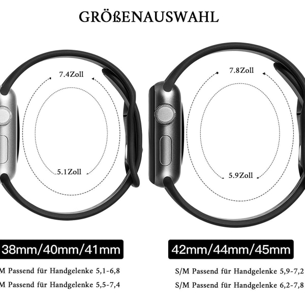 Urheiluranneke Apple Watch -hihnan kanssa, hengittävä