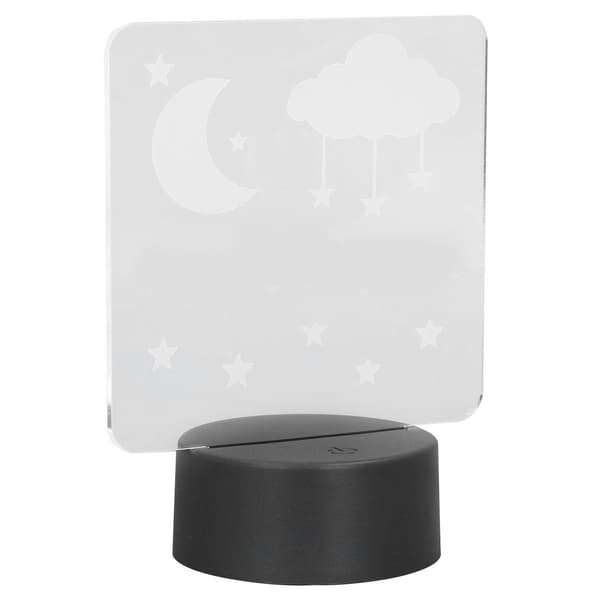 3D Lampe Nattelys 7 Farver LED USB Smart Touch Control KLB