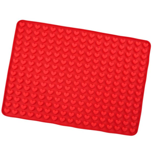 Mini halvkugle (1 cm) silikone bagemåtte, bageform mini hunde kiks, bagemåtte KLB