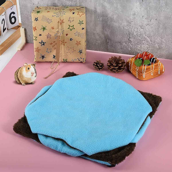 1 stk Hengekøye for ekorn Sovepose Hamster Hengekøye Honning Blå KLB