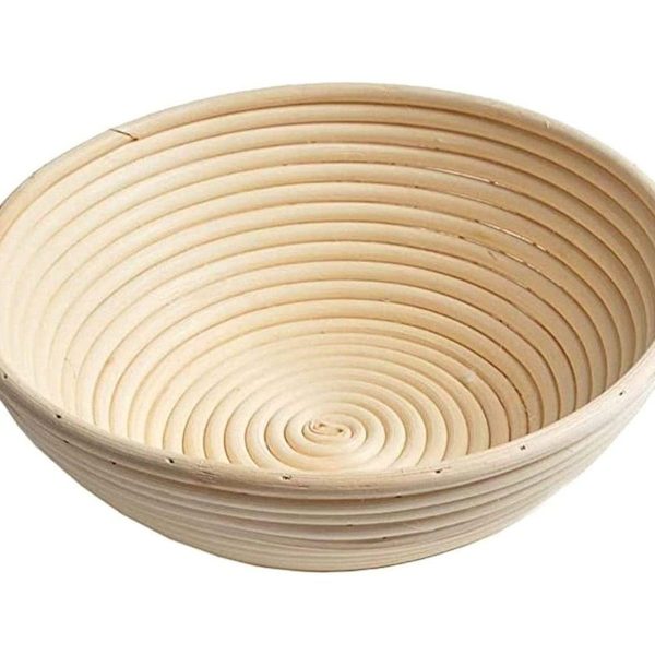 Gærkurv rund, hævekurv til brød og dejhævning rattan
